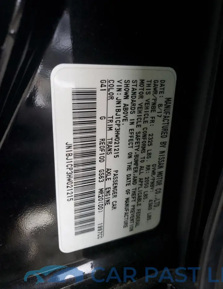 JN1BJ1CP3HW021215# 13