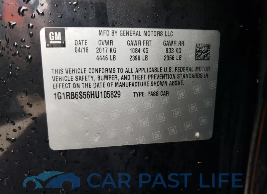 1G1RB6S56HU105829# 13
