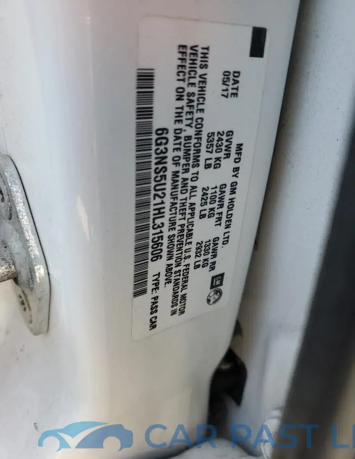 6G3NS5U21HL315606# 12