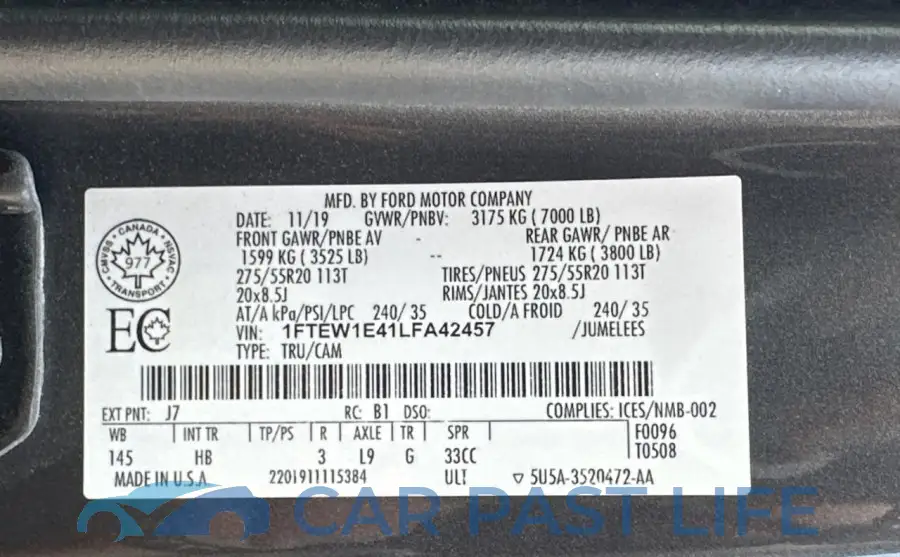 1FTEW1E41LFA42457# 10