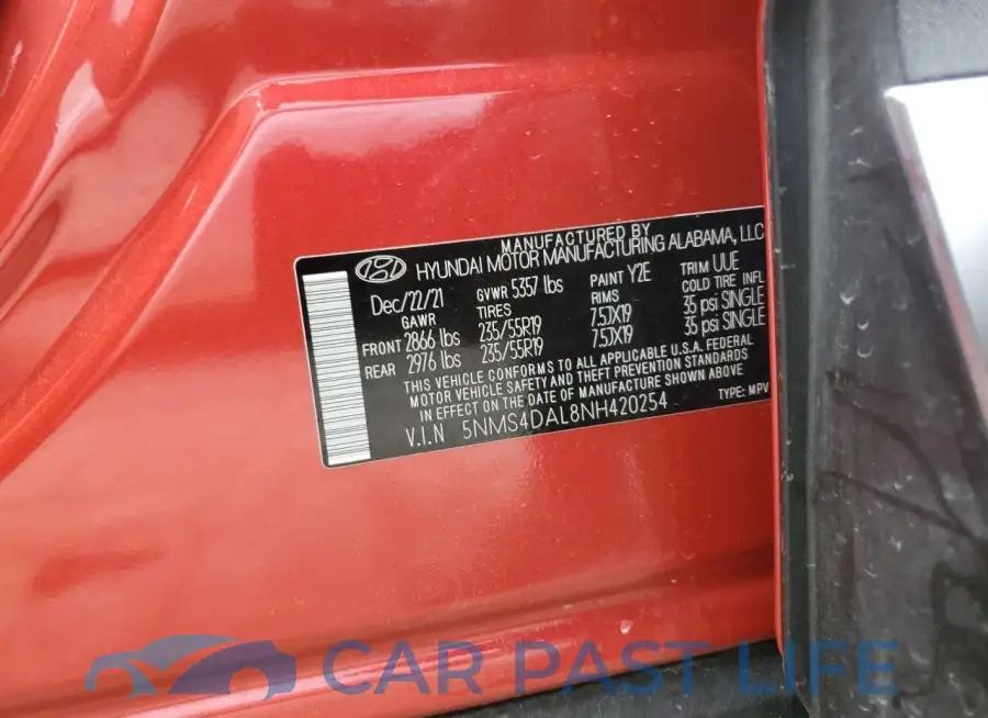 5NMS4DAL8NH420254# 13
