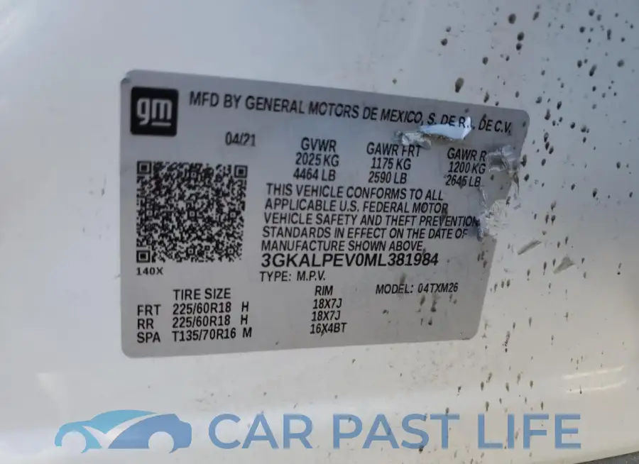3GKALPEV0ML381984# 12