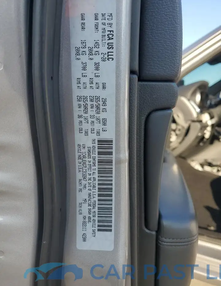 1C4RJEAG7LC316947# 14