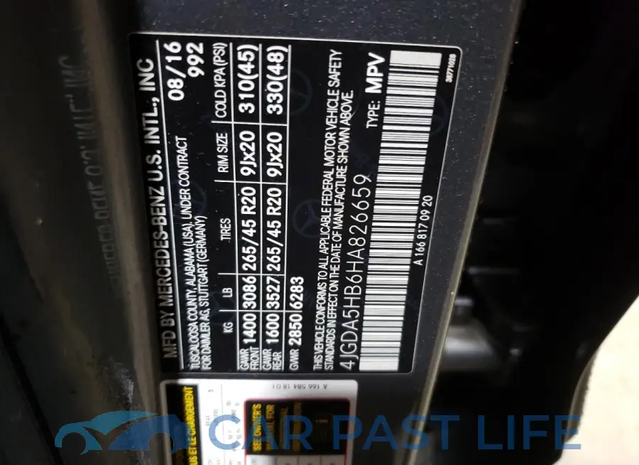 4JGDA5HB6HA826659# 13