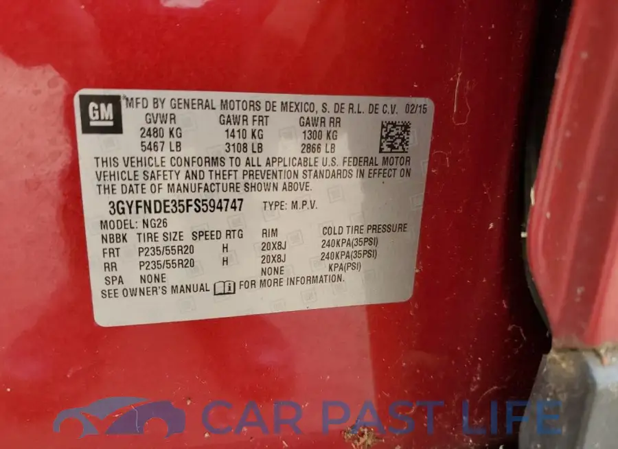 3GYFNDE35FS594747# 13