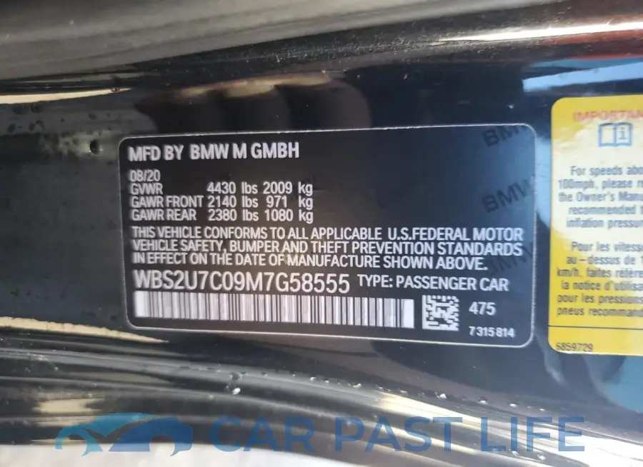 WBS2U7C09M7G58555# 13