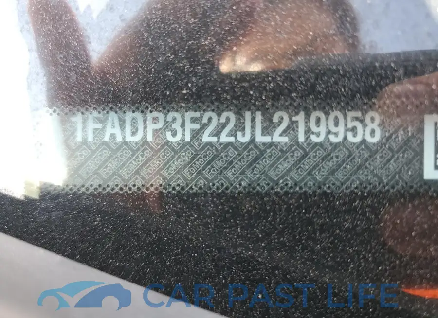 1FADP3F22JL219958# 12