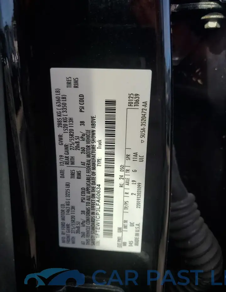 1FTEW1CP3LFA60634# 13