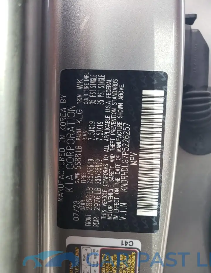KNDRHDLG7P5226257# 13