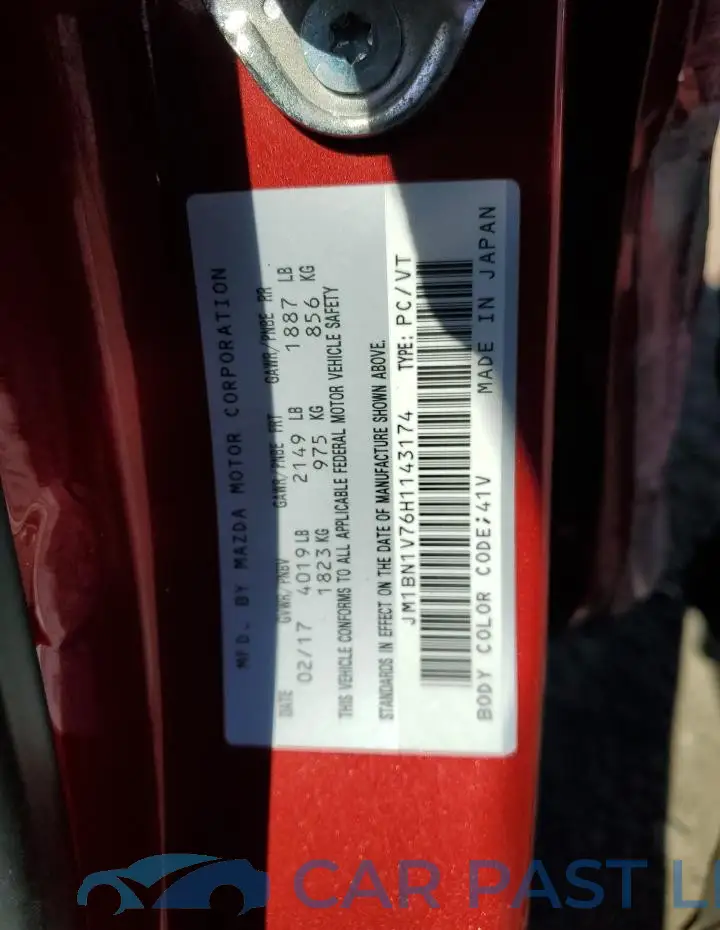 JM1BN1V76H1143174# 12