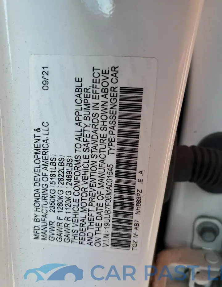 19UUB7F05MA001545# 13