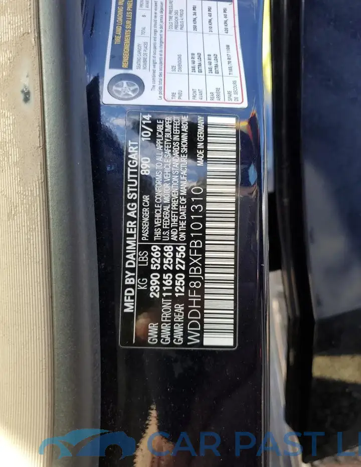 WDDHF8JBXFB101310# 12