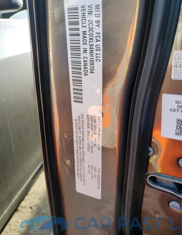 2C3CDXL94NH109704# 12