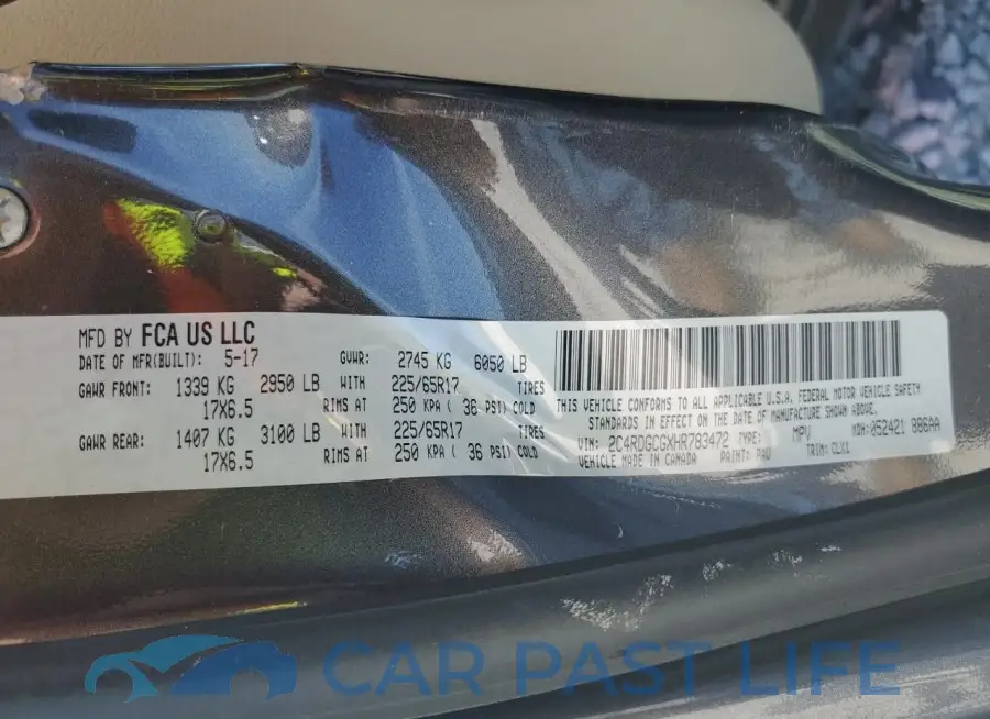 2C4RDGCGXHR783472# 13