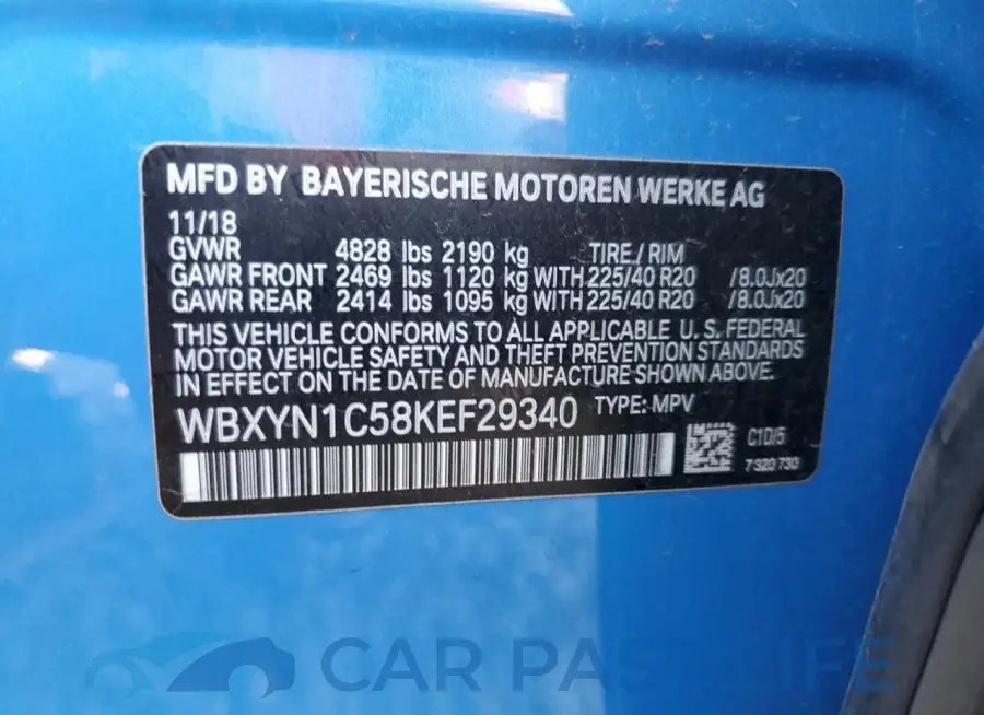 WBXYN1C58KEF29340# 13