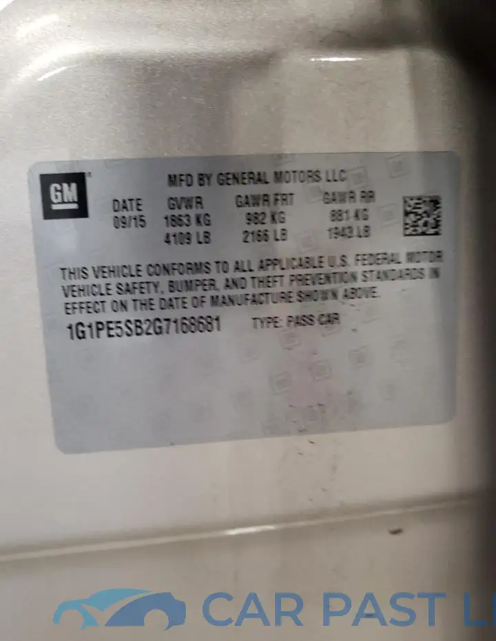 1G1PE5SB2G7168681# 12