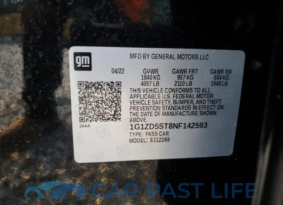 1G1ZD5ST8NF142593# 13