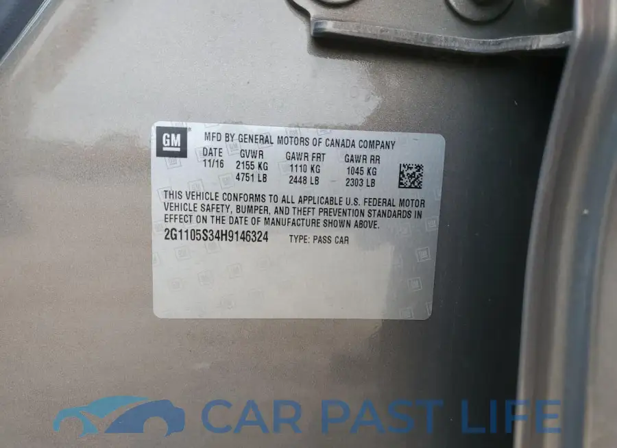 2G1105S34H9146324# 12