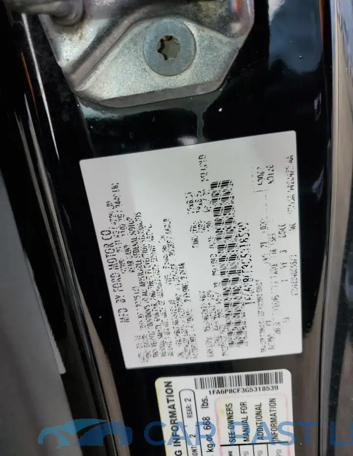 1FA6P8CF3G5318539# 13