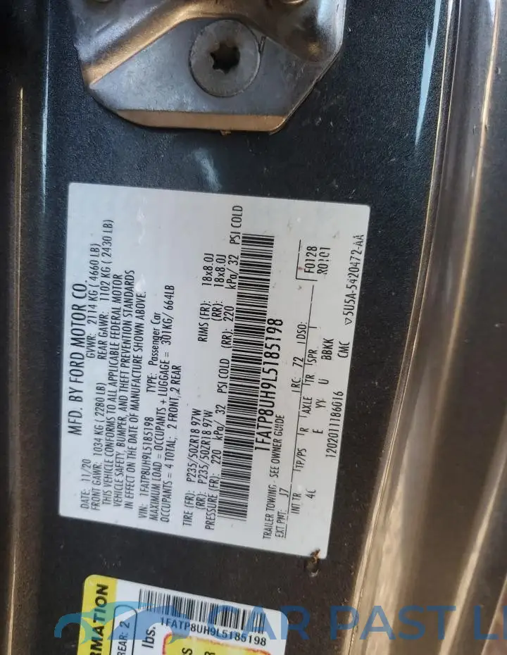 1FATP8UH9L5185198# 13