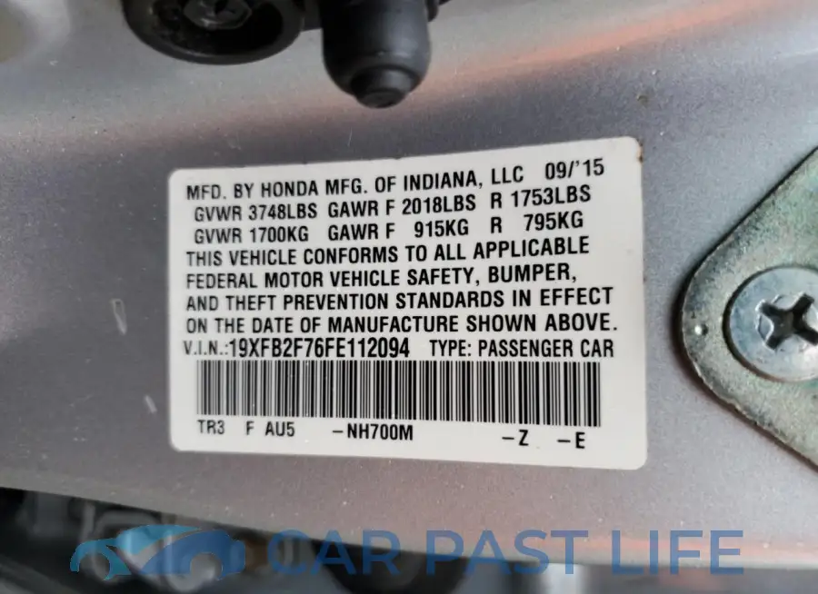 19XFB2F76FE112094# 13