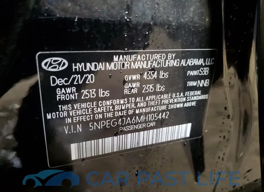 5NPEG4JA6MH105442# 13