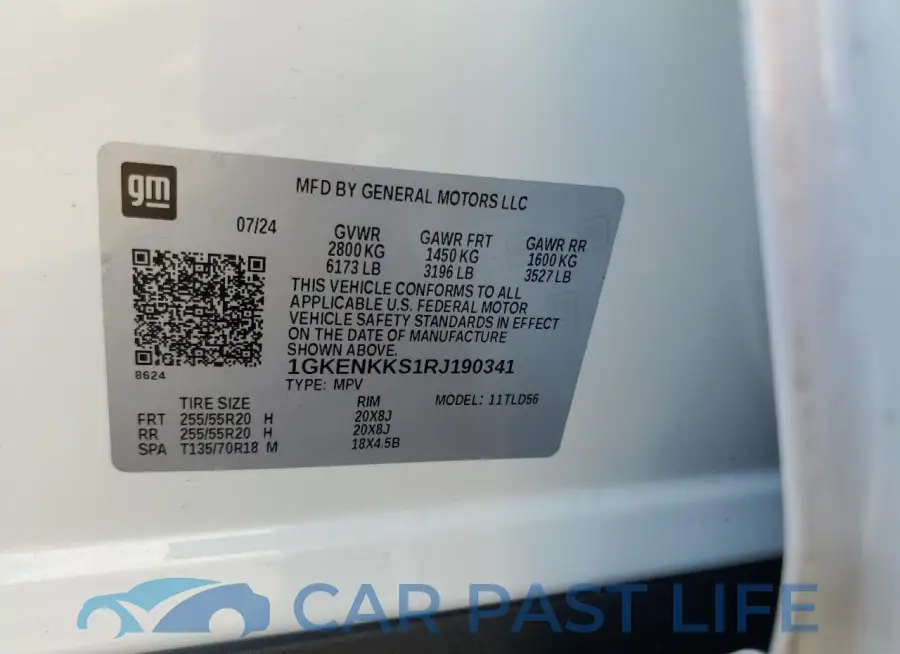 1GKENKKS1RJ190341# 14