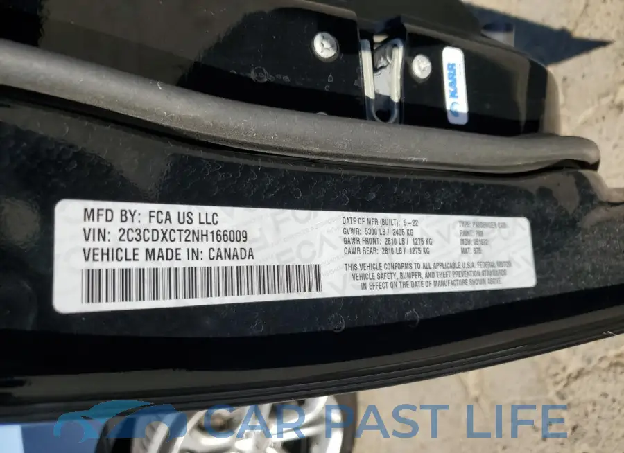 2C3CDXCT2NH166009# 12