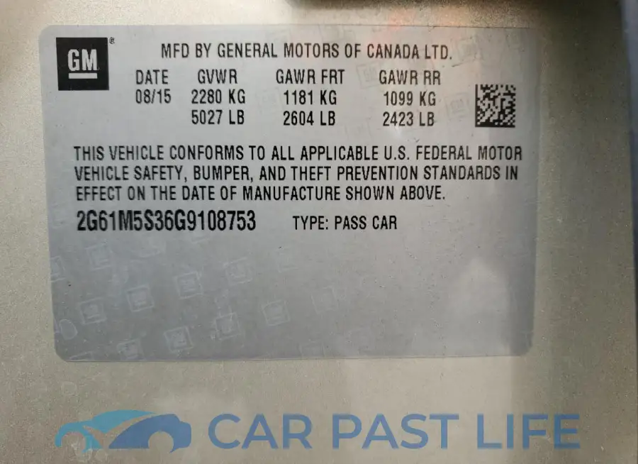2G61M5S36G9108753# 12
