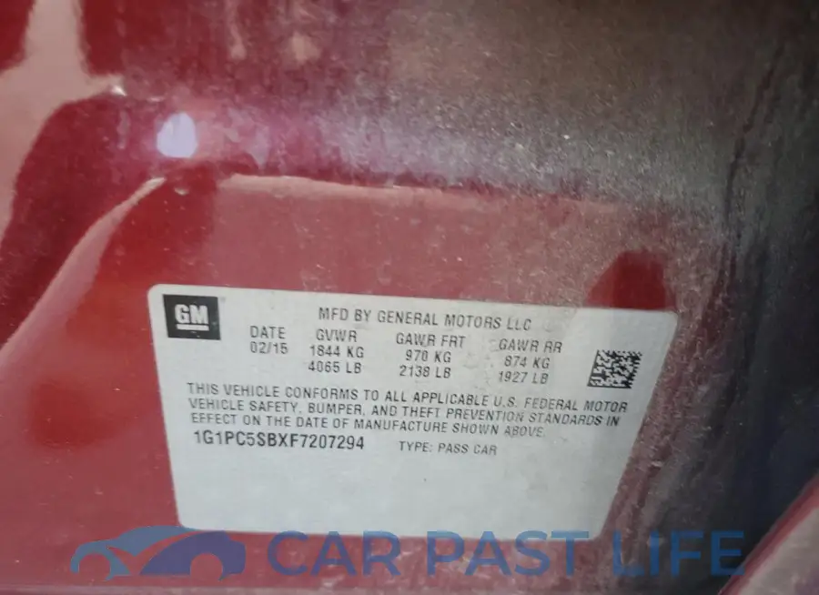 1G1PC5SBXF7207294# 12