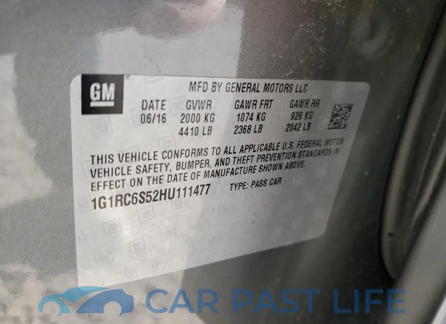 1G1RC6S52HU111477# 12