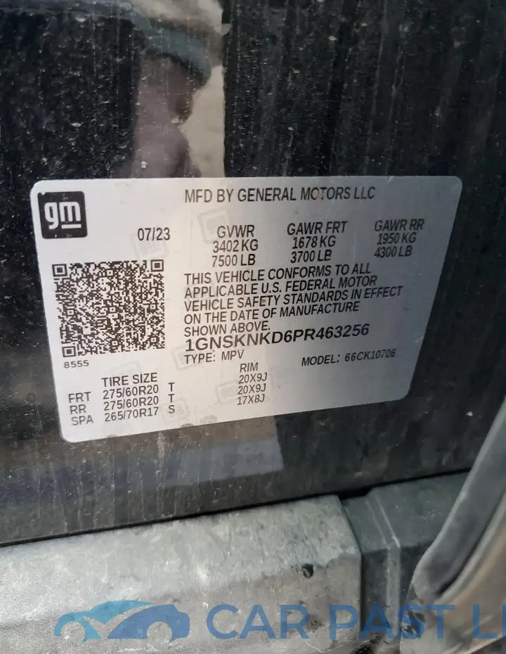 1GNSKNKD6PR463256# 14