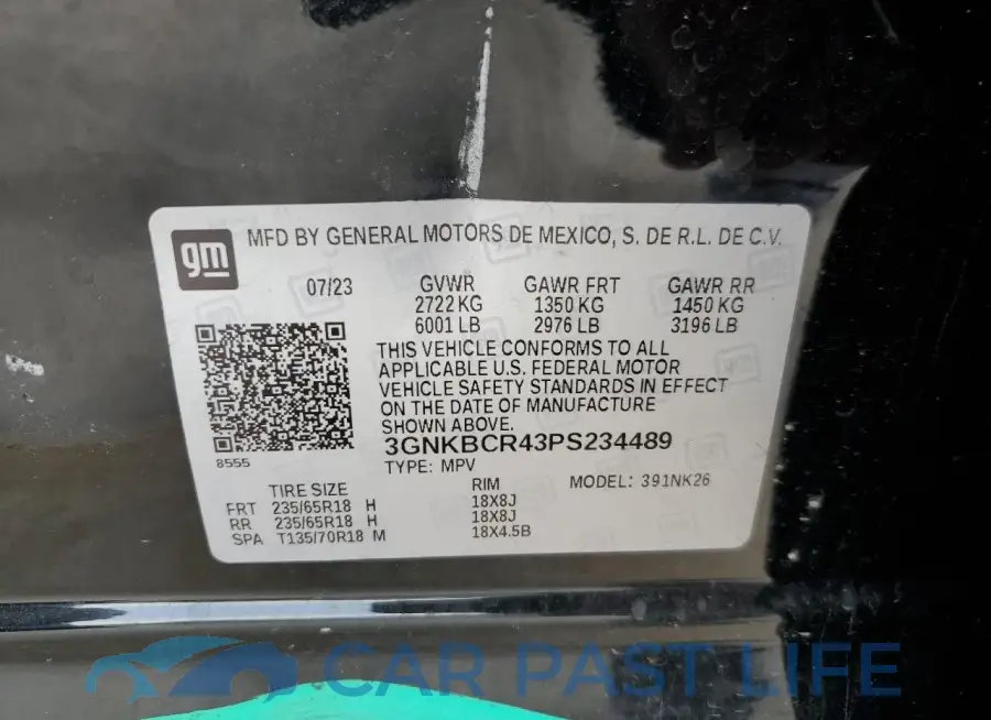 3GNKBCR43PS234489# 13