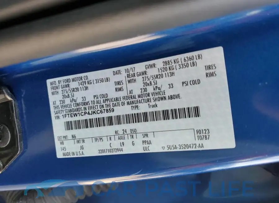 1FTEW1CP4JKC67859# 13