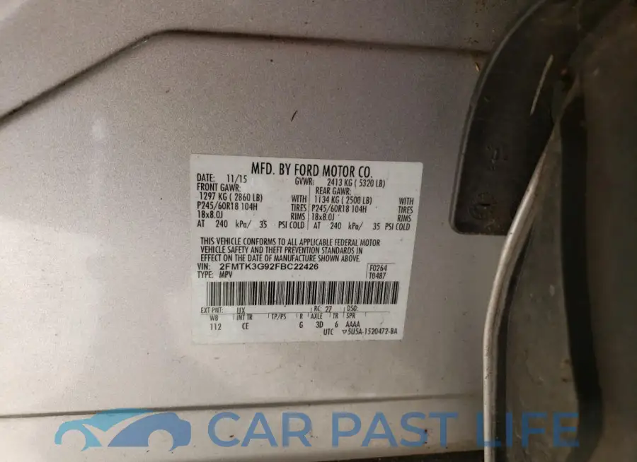 2FMTK3G92FBC22426# 13