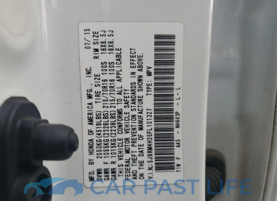 5J6RM4H35FL101327# 14