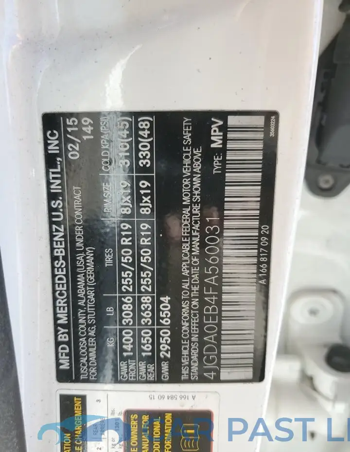 4JGDA0EB4FA560031# 13