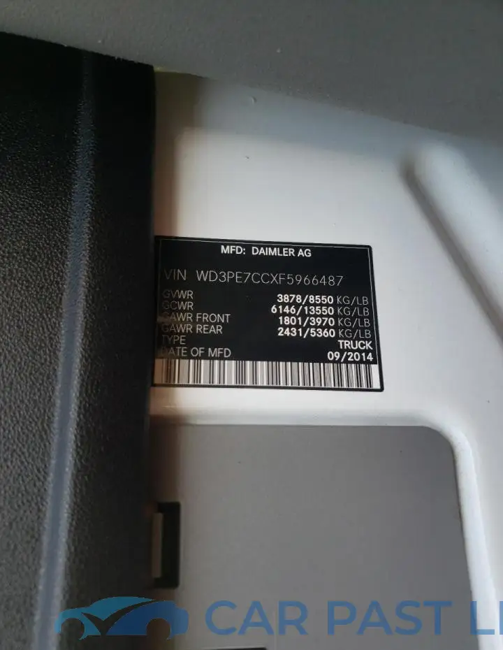 WD3PE7CCXF5966487# 12