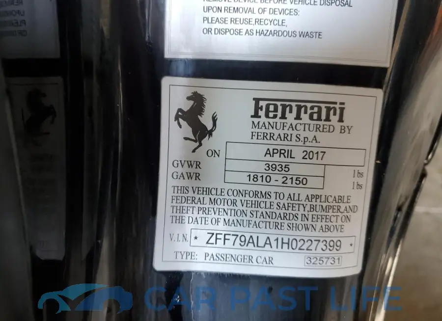 ZFF79ALA1H0227399# 12