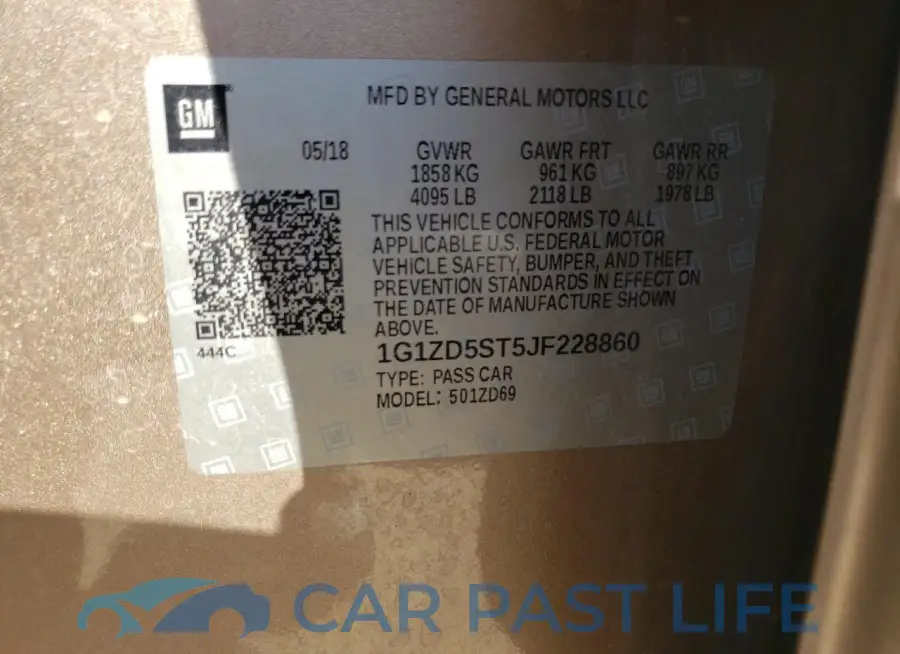 1G1ZD5ST5JF228860# 12