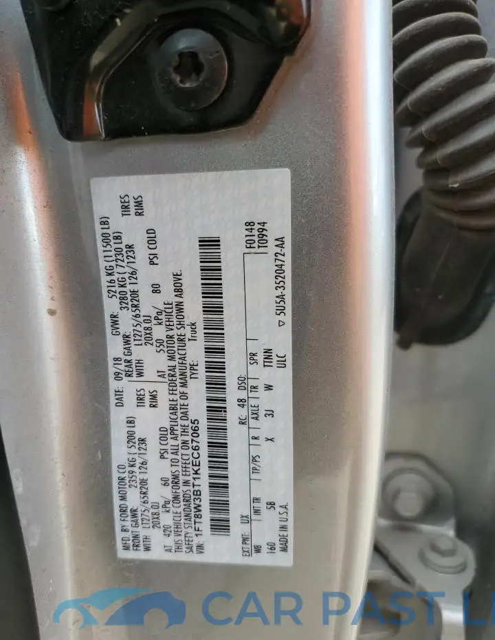 1FT8W3BT1KEC67065# 12