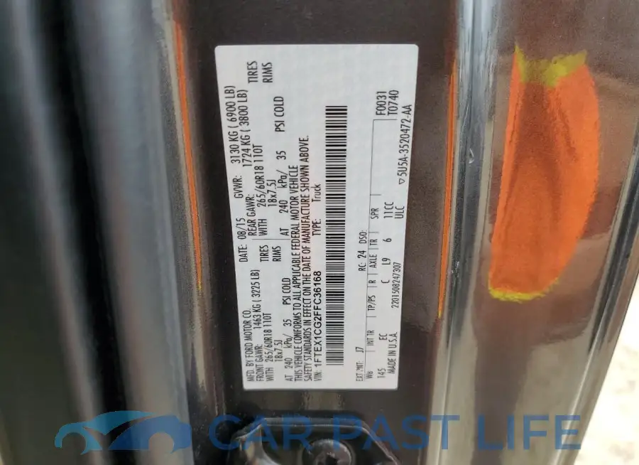 1FTEX1CG2FFC36168# 13