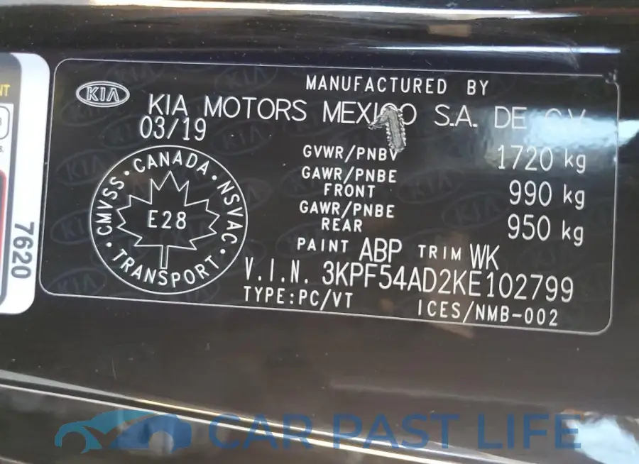 3KPF54AD2KE102799# 12