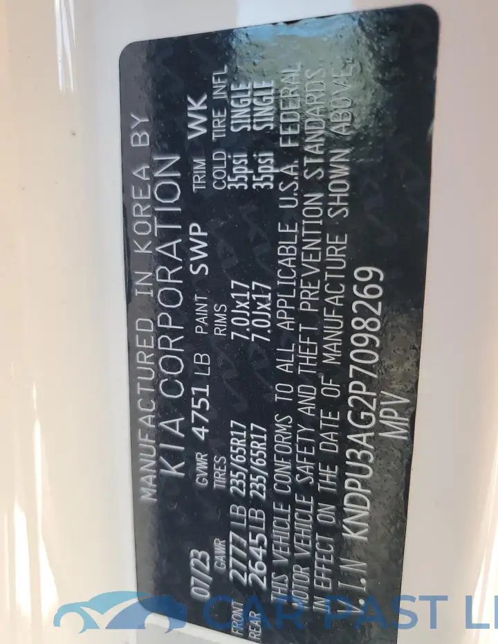 KNDPU3AG2P7098269# 13