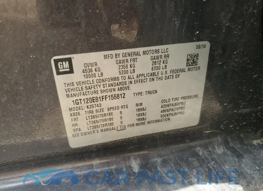 1GT120E81FF156812# 12