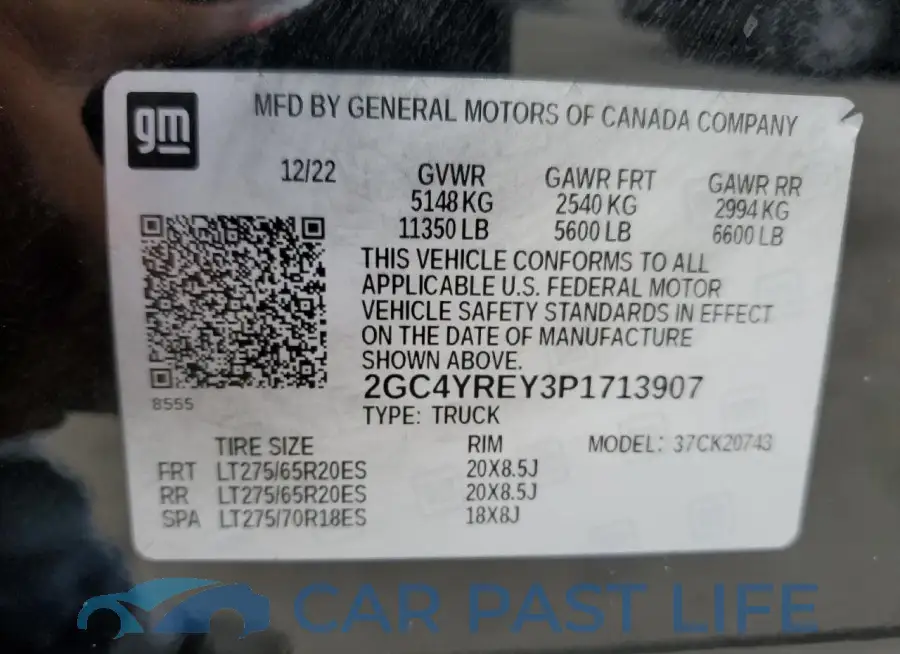 2GC4YREY3P1713907# 12