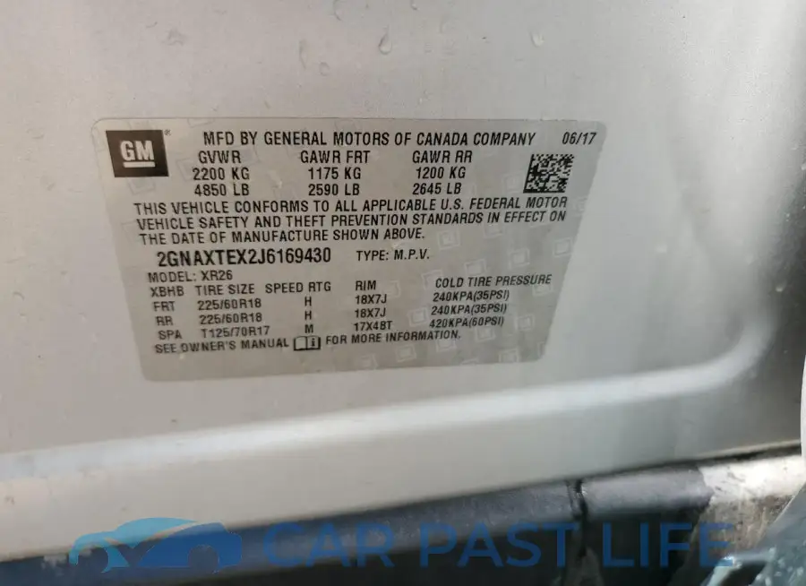 2GNAXTEX2J6169430# 13