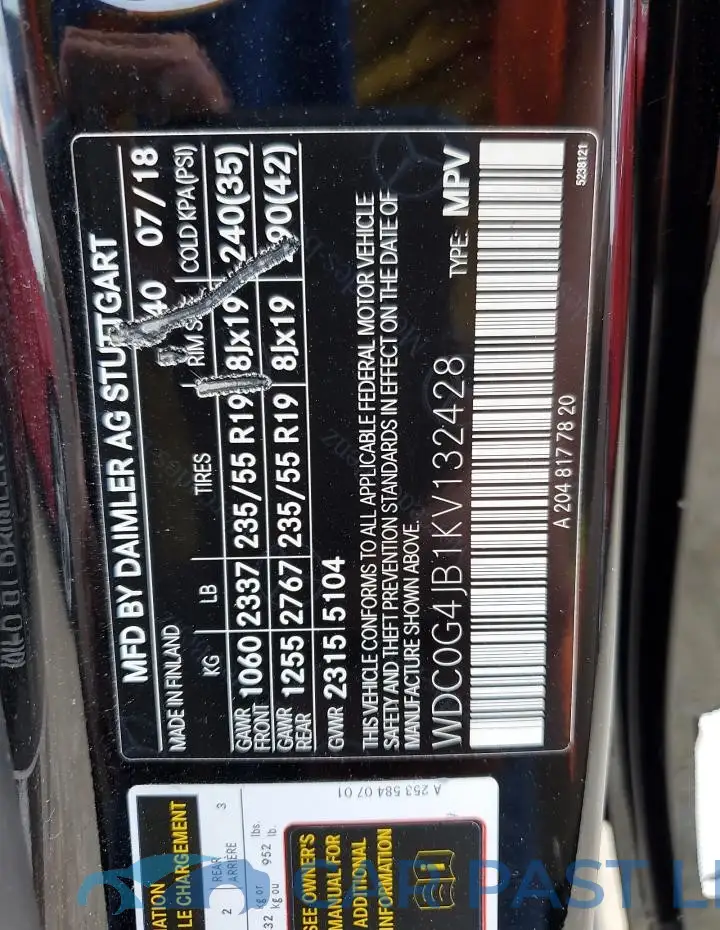 WDC0G4JB1KV132428# 14