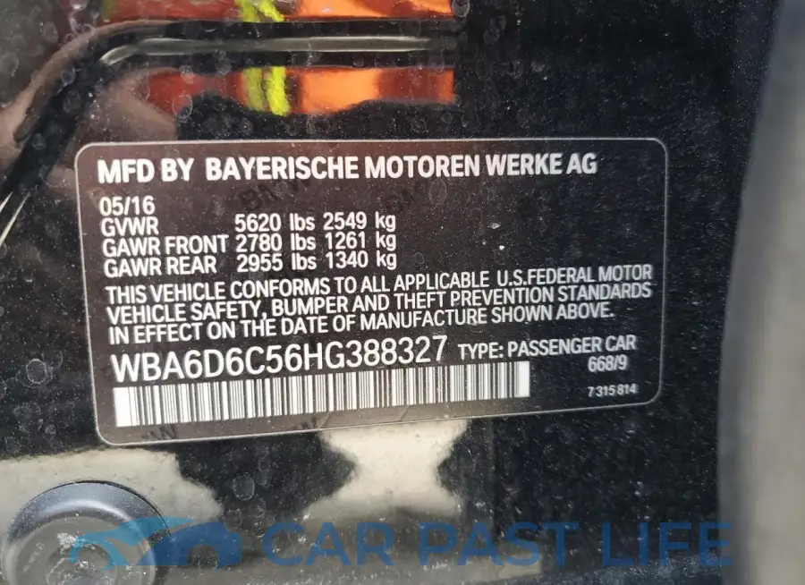 WBA6D6C56HG388327# 13