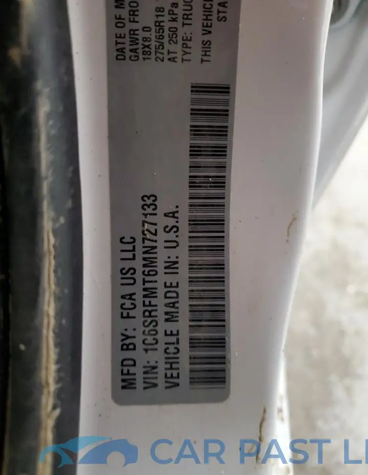 1C6SRFMT6MN727133# 14